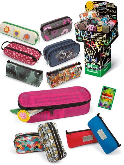 gbc Saccucciolo, astuccio fantasie e dimensioni assortite. Con espositore da terra.