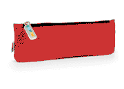 gbc Saccucciolo, astuccio per matite ROSSO, formato: 22x7cm, in nylon, tinta unita*.