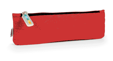 gbc Saccucciolo, astuccio per matite ROSSO, formato: 22x7cm, in nylon, tinta unita*.