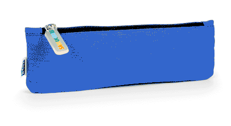 gbc Saccucciolo, astuccio per matite BLU, formato: 22x7cm, in nylon, tinta unita*.