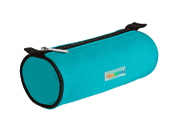 gbc Saccucciolo, astuccio per matite AZZURRO, a forma cilindrica, in nylon*.