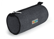 gbc Saccucciolo, astuccio per matite NERO, a forma cilindrica, in nylon*.