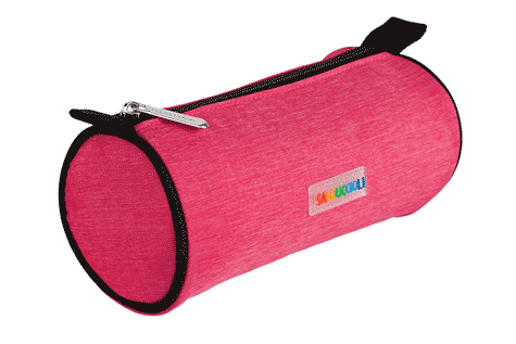 gbc Saccucciolo, astuccio per matite ROSA, a forma cilindrica, in nylon*.