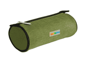 gbc Saccucciolo, astuccio per matite VERDE, a forma cilindrica, in nylon* LEB5352ave