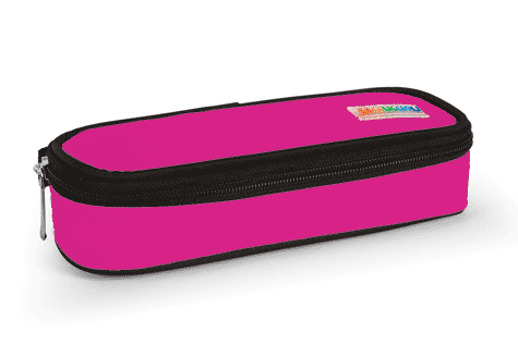 gbc Saccucciolo, astuccio per matite FUCSIA, a forma round, in nylon*.