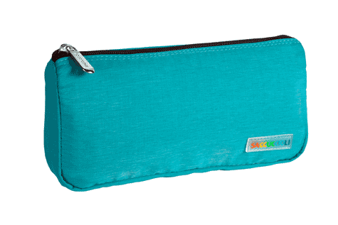 gbc Saccucciolo, astuccio per matite AZZURRO, a forma piatta, in nylon*.