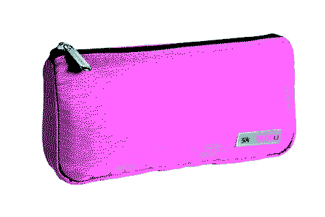 gbc Saccucciolo, astuccio per matite FUSCSIA, a forma piatta, in nylon*.