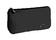 gbc Saccucciolo, astuccio per matite NERO, a forma piatta, in nylon* LEB5352cne