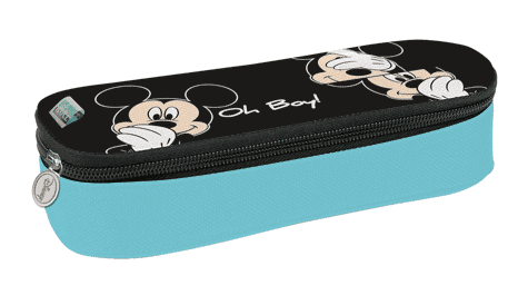 gbc Saccucciolo, astuccio per matite, round Walt Disney in nylon, formato: 22x5x7cm*.