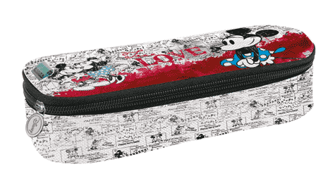 gbc Saccucciolo, astuccio per matite, round Walt Disney in nylon, formato: 22x5x7cm*.