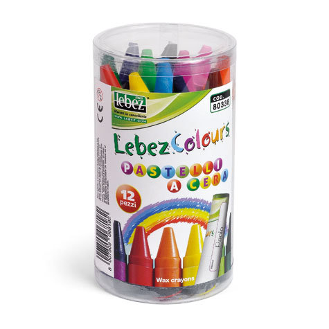 gbc Scatola con 12 pastelli a cera JUMBO .