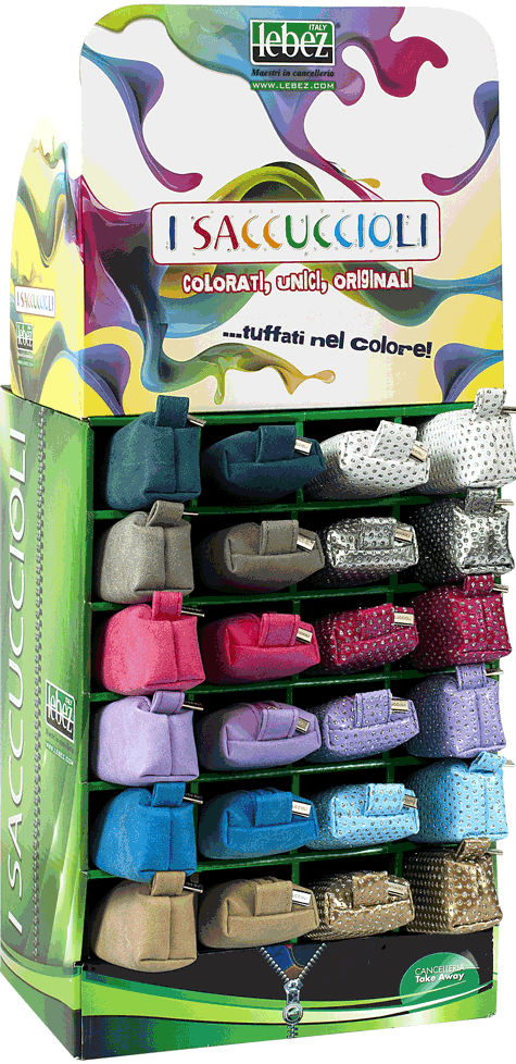 gbc Saccucciolo, astuccio per matite BLU, tinta unita a forma allargata, in PU*.