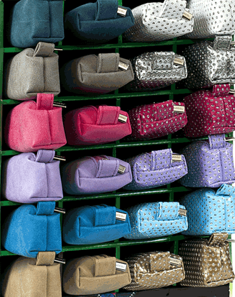 gbc Saccucciolo, astuccio per matite BLU, tinta unita a forma allargata, in PU*.