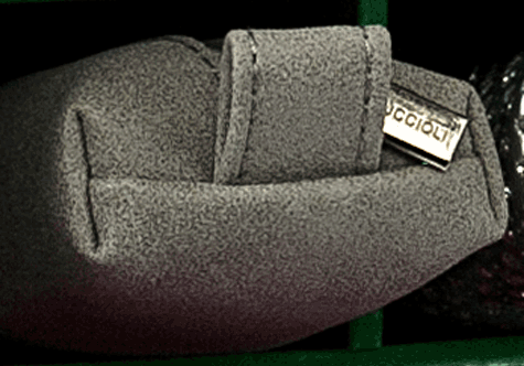 gbc Saccucciolo, astuccio per matite GRIGIO, tinta unita a forma allargata, in PU*.