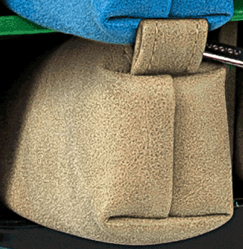 gbc Saccucciolo, astuccio per matite MARRONE, tinta unita a forma allungata in altezza, in PU*.