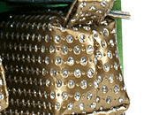 gbc Saccucciolo, astuccio per matite ORO con BRILLANTINI colorati, a forma allungata in altezza, in PU* LEB80476bmab