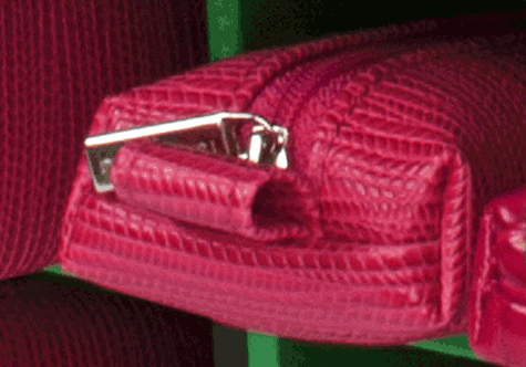 gbc Saccucciolo, astuccio per matite ROSSO, fantasia a intreccio, forma allargata, in PU*.