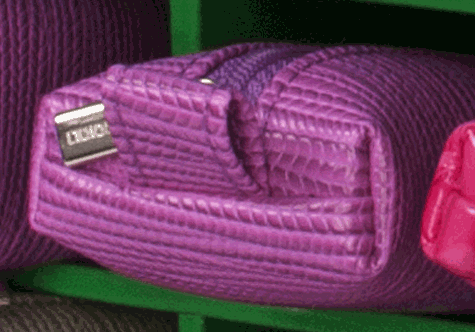 gbc Saccucciolo, astuccio per matite VIOLA, fantasia a intreccio, forma allargata, in PU*.