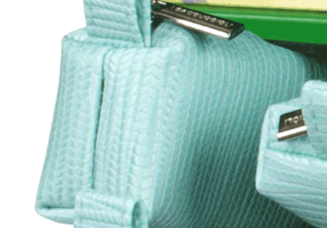 gbc Saccucciolo, astuccio per matite AZZURRO, fantasia a intreccio, forma allungata in altezza, in PU*.