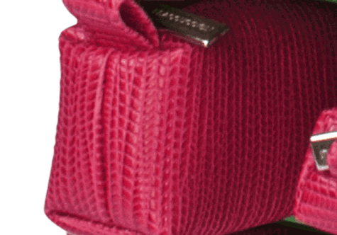 gbc Saccucciolo, astuccio per matite ROSSO, fantasia a intreccio, forma allungata in altezza, in PU*.