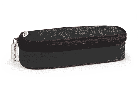 gbc Saccucciolo, astuccio per matite NERO, a forma round, formato 22x7x5cm, in nylon, tinta unita*.