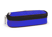 gbc Saccucciolo, astuccio per matite BLU, a forma round, formato 22x7x5cm, in nylon, tinta unita* LEB80486f