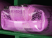 gbc Saccucciolo, astuccio per matite ROSA, fantasia a fiorellini, forma allargata, in PU*.