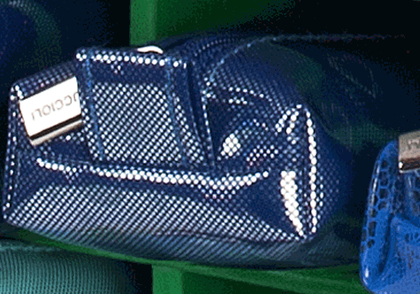 gbc Saccucciolo, astuccio per matite BLU, fantasia a cuoricini, forma allargata, in PU*.