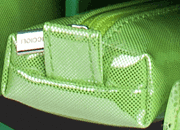 gbc Saccucciolo, astuccio per matite VERDE, fantasia a cuoricini, forma allargata, in PU* LEB80607bve