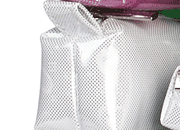 gbc Saccucciolo, astuccio per matite BIANCO, fantasia a cuoricini, forma allungata in altezza, in PU* LEB80607dbi