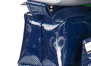 gbc Saccucciolo, astuccio per matite BLU, fantasia a cuoricini, forma allungata in altezza, in PU* LEB80607dbl