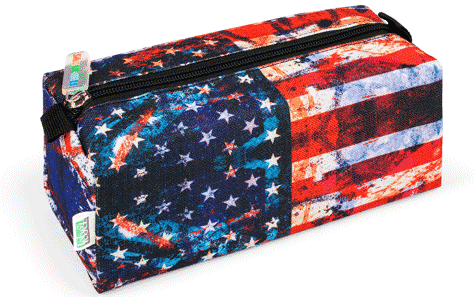 gbc Saccucciolo, astuccio per matite, quadrotto Graffiti in nylon, formato: 21x9x9cm*.