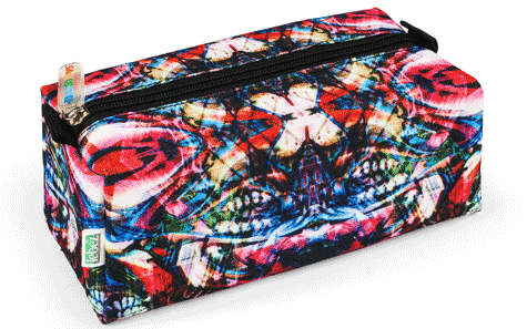 gbc Saccucciolo, astuccio per matite, quadrotto Graffiti in nylon, formato: 21x9x9cm*.