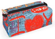 gbc Saccucciolo, astuccio per matite, quadrotto Graffiti LEB80608c.