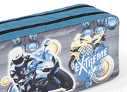 gbc Saccucciolo, astuccio per matite 2 cerniere Yung Style in nylon, formato: 21x8x10cm* LEB80610g