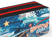 gbc Saccucciolo, astuccio per matite 2 cerniere Yung Style LEB80610l.