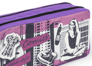 gbc Saccucciolo, astuccio per matite 2 cerniere Yung Style in nylon, formato: 21x8x10cm* LEB80610n