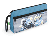 gbc Saccucciolo, astuccio per matite 2 cerniere Yung Style in nylon, formato: 23x5x11cm*.