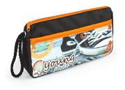 gbc Saccucciolo, astuccio per matite 2 cerniere Yung Style in nylon, formato: 23x5x11cm* LEB80611n