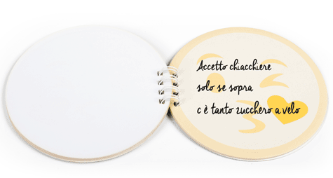 gbc Blocco notes EMOTICON Rilegatura a spirale con fogli rotondi*.