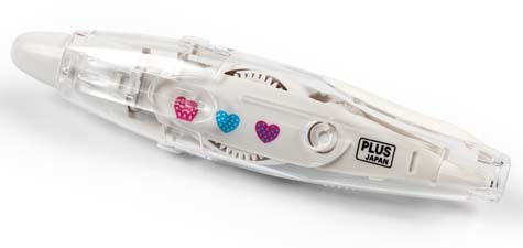 gbc Decoration roller, SMILE Consente di imprimere una striscia decorativa al semplice passaggio. Funziona come un nastro correttore, imprimendo 8 diverse decorazioni. Altezza 6mm. lunghezza 6 metri. Prodotto originale PLUS. Made in Japan*.