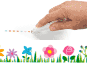 gbc Decoration roller, FIORELLINI Consente di imprimere una striscia decorativa al semplice passaggio. Funziona come un nastro correttore, imprimendo 8 diverse decorazioni. Altezza 6mm. lunghezza 6 metri. Prodotto originale PLUS. Made in Japan* LEB80644e