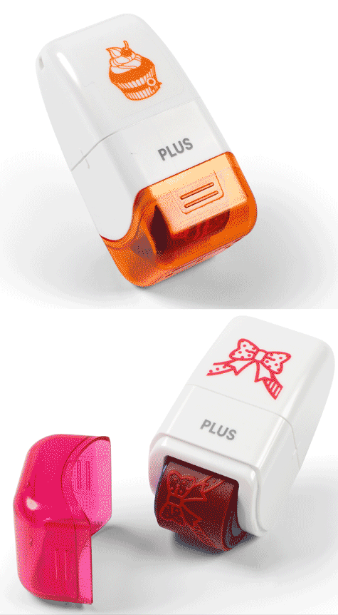 gbc Timbro rotativo -dekoroller spring- FIOCCHI Imprime una decorazione in continuo al semplice passaggio su carta. Prodotto originale PLUS. Made in Japan *.