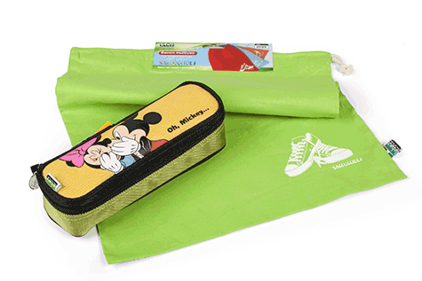 gbc Saccucciolo, astuccio per matite, Walt Disney saccucciolo con sacchetto sport in cotone *.
