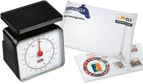 gbc Bilancia meccanica pesalettere o pacchi. Pesa fino a 1 kg Divisioni da 10 g.