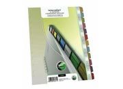 gbc Intercalari a 12 tasti colorati, in cartoncino 240gr LEB8412.