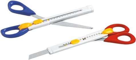 gbc Cutter-forbice con lama intercambiabile (cod. MB-301) altezza lama 9 mm. Lunghezza forbice 16 cm.