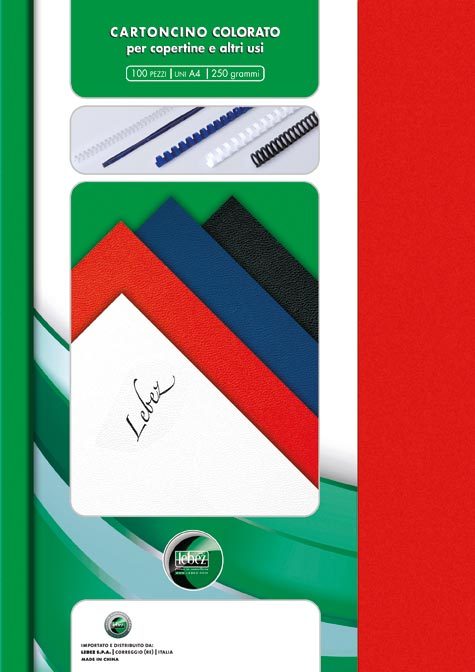 gbc Cartoncino goffrato per rilegatura, 250gr BIANCO, formato: a4.