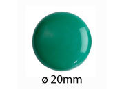 gbc Bottone magnetico. diametro 20mm. VERDE spessore 9mm.