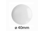 gbc Bottoni magnetici diametro 40mm, BIANCO Bianco, blister di 12 bottoni LEBMR40B